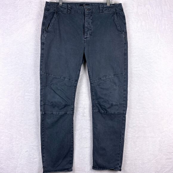 Aether Gabriel Articulated Chino Stretch Pants Mens 36 Black Faded Outdoors